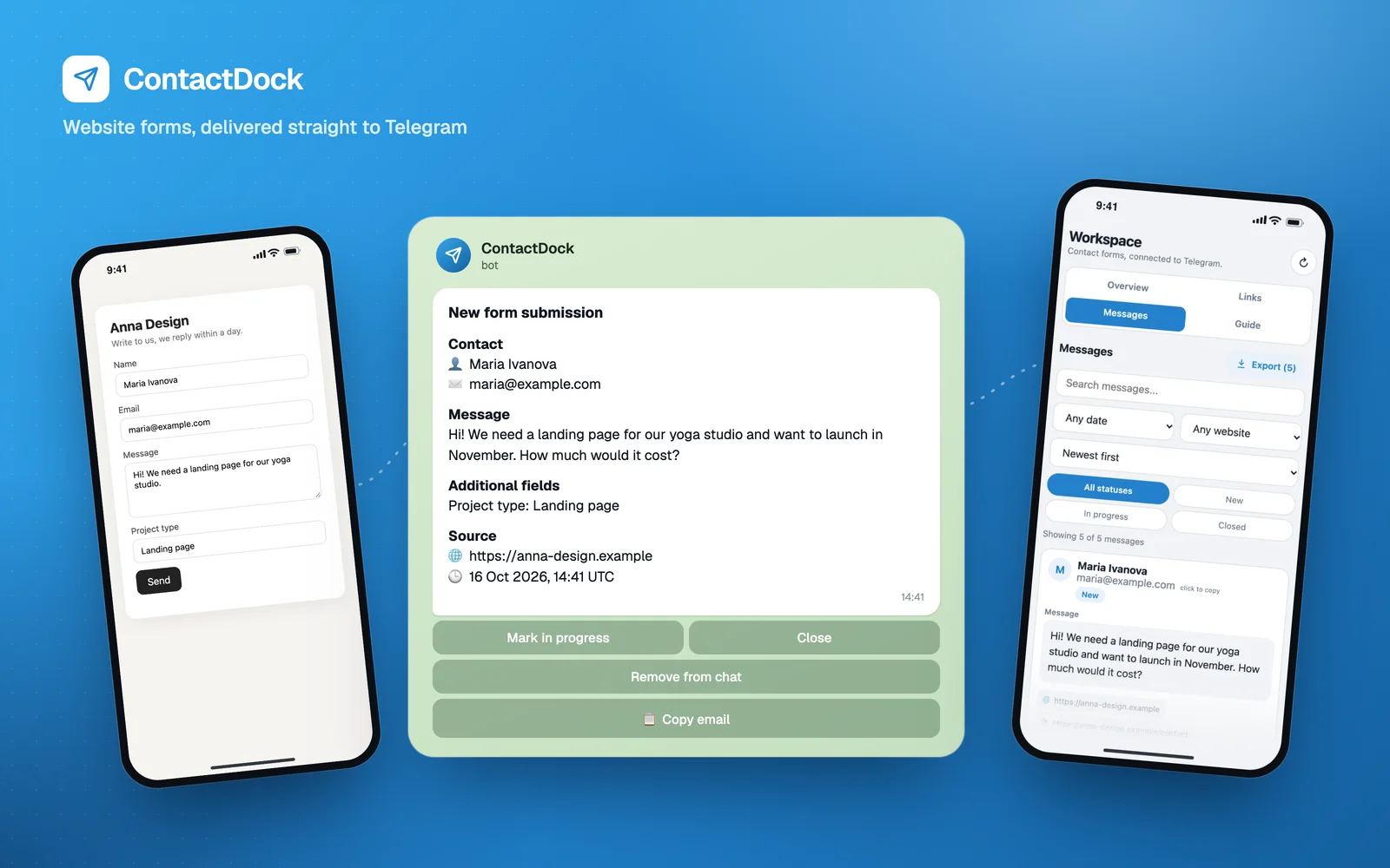 ContactDock preview